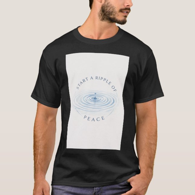 T-shirt Effet d'ondulation de la paix (Devant)
