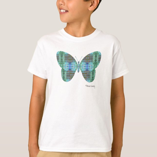 T-shirt Effet en verre papillon bijoux (Devant)
