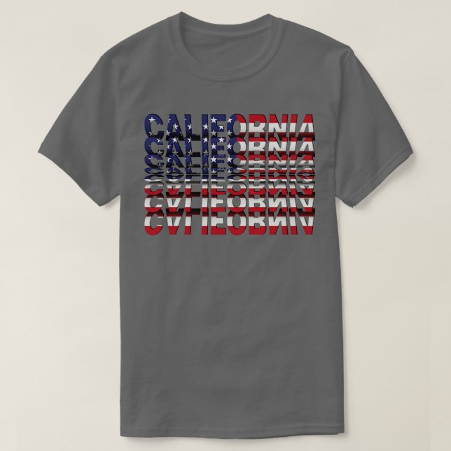 T-shirt Effet Flip Text de Californie (Design devant)