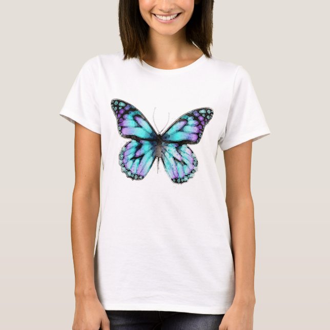 T-shirt Effet Papillon (Devant)