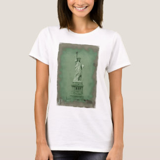 T-shirt Effet photo endommagé Statue de la Liberté