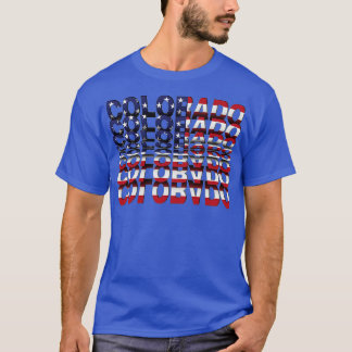 T-shirt Effet Retourner le texte du Colorado