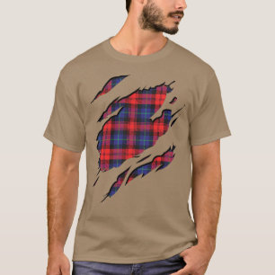 T-shirt Effets de plaid de tartan de MacLachlan de clan