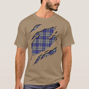 T-shirt Effets de plaid de tartan de Napier de clan