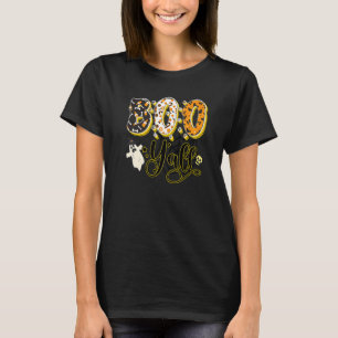 T-shirt Éffrayant Boo Y'all Ghost Halloween Hommes Femmes 