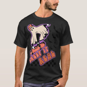 T-shirt Éffrayant Creux it Véritable Vintage Fantôme Hallo