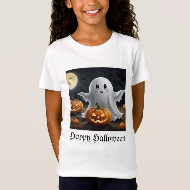 T-Shirt Éffrayant délice : Ghoost Halloween amusant (Devant)