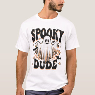 T-shirt Éffrayant Duo Super Fantôme Halloween Costume Enfa