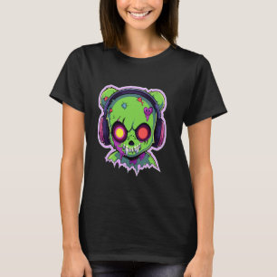 T-shirt Éffrayant EDM Bear DJ Summer Psychedelic Festival