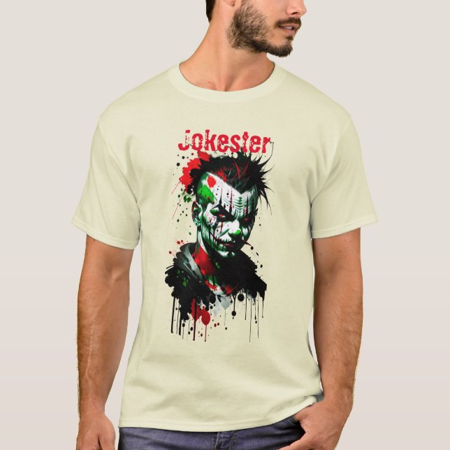 T-Shirt effrayant en encre clown (Devant)