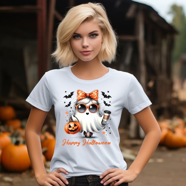 T-shirt Éffrayant et adorable : Mignonne Ghost Halloween (Créateur téléchargé)