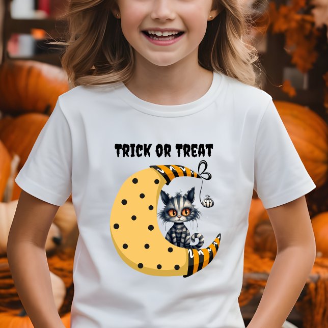 T-Shirt Éffrayant Ghost Kitten Trick ou traitement (Créateur téléchargé)
