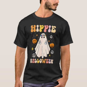 T-shirt Éffrayant Ghost Retro Go Ghouls Halloween Ghost