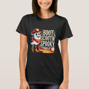 T-shirt Éffrayant Halloween Ghost Cowboy Ghost Western