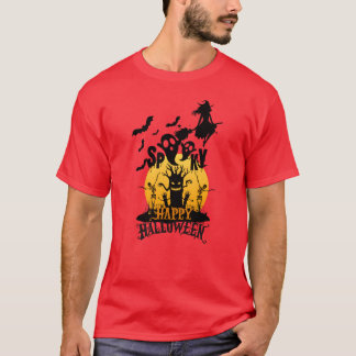 T-shirt Éffrayant Happy Halloween garçon