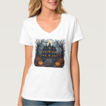 Éffrayant Haunted House et Citrouille Patch Hallow