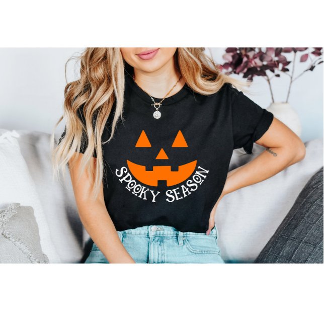 T-shirt Éffrayant Jack-o'-lantern Citrouille Face Hallowee (Créateur téléchargé)