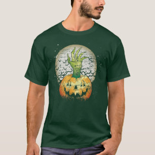 T-shirt Éffrayant Jack-o'-lantern Zombie effrayant Hallowe