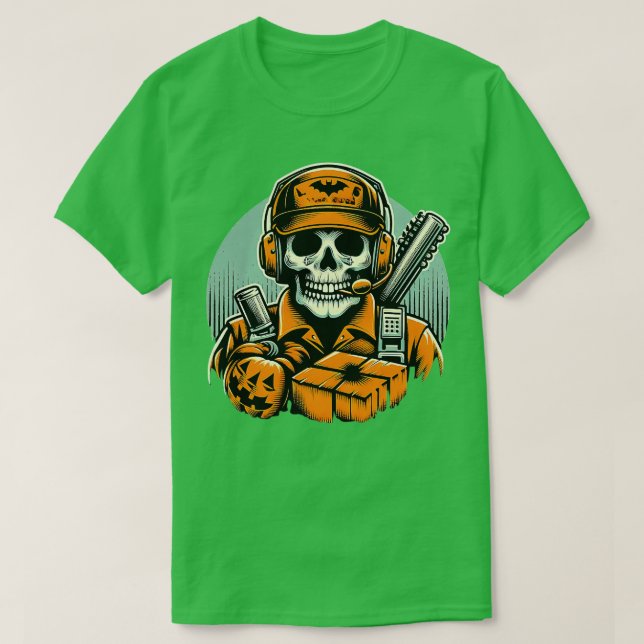 T-shirt Éffrayant Logistics Manager Funny Halloween Witch (Design devant)