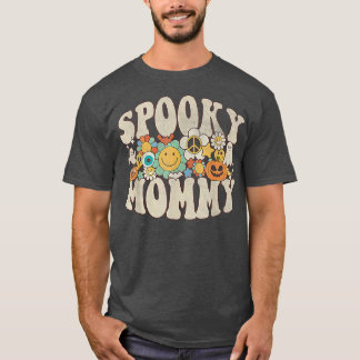 T-shirt Éffrayant maman Matching Retro Halloween Ghost Boo
