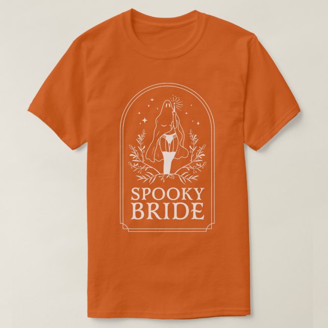 T-shirt Éffrayant Mariée Goth Mariage Bachelorette Party H (Design devant)