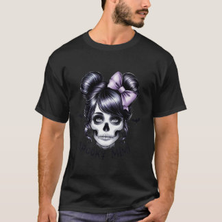 T-shirt Éffrayant Mimi Crâne de sucre Glam Halloween Coque