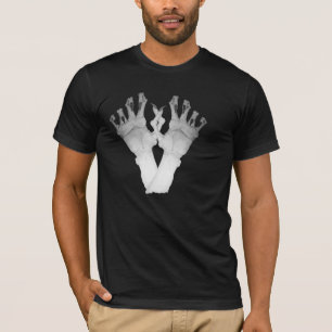 T-shirt Effrayant monstre main avec de longs ongles