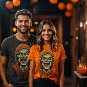 T-shirt Éffrayant monstre zombie Halloween