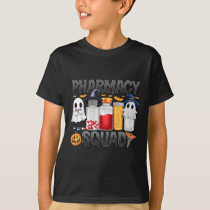 T-shirt Éffrayant Pharmacie Squad Ghost Pills Pharmacist T