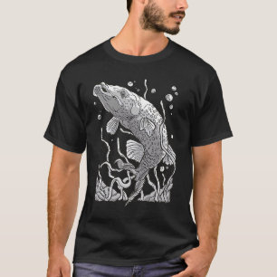 T-shirt Effrayant prédateur de poissons sous-marins