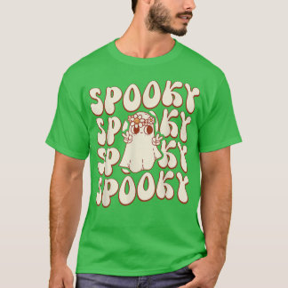 T-shirt Éffrayant Retro Super Ghost Boo Halloween Costume