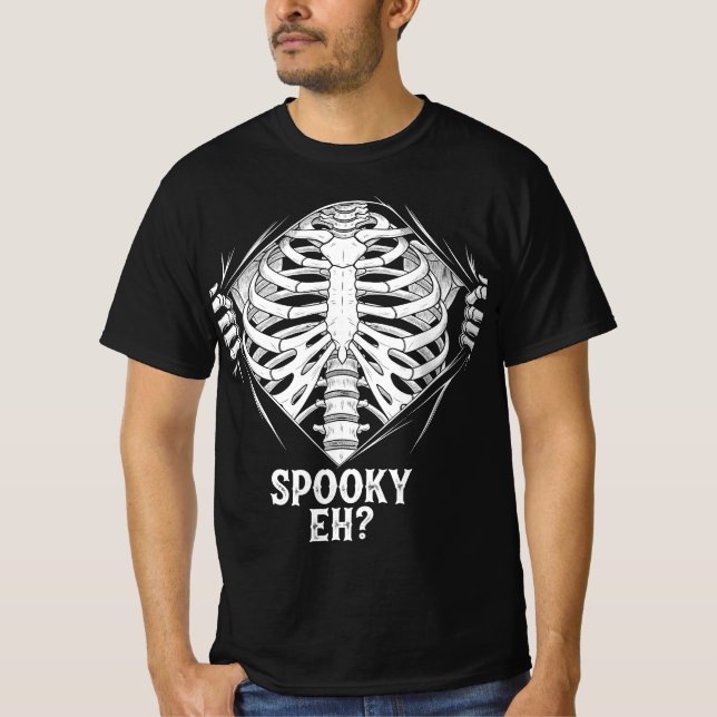 T-shirt ÉFFRAYANT ? Skeleton Halloween Design (Devant)