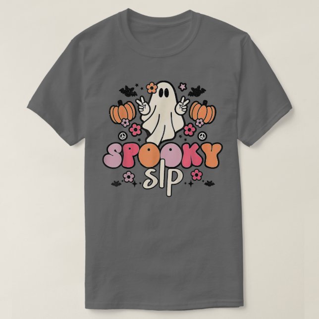 T-shirt Éffrayant SLP Retro Super Halloween (Design devant)