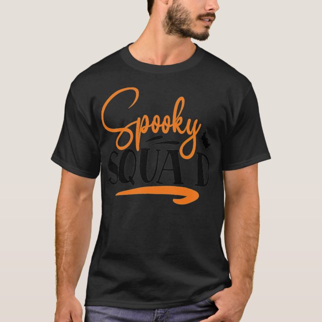 T-shirt Éffrayant Squad Cool flèche Halloween blague - (Devant)