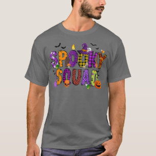 T-shirt Éffrayant Squad Drôle Costume Halloween Hommes Fem
