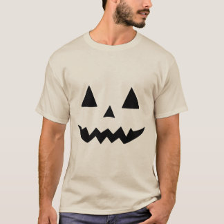 T-shirt Éffrayant visage du Citrouille Halloween