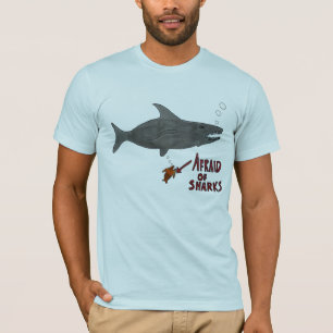 T-shirt Effrayé des requins