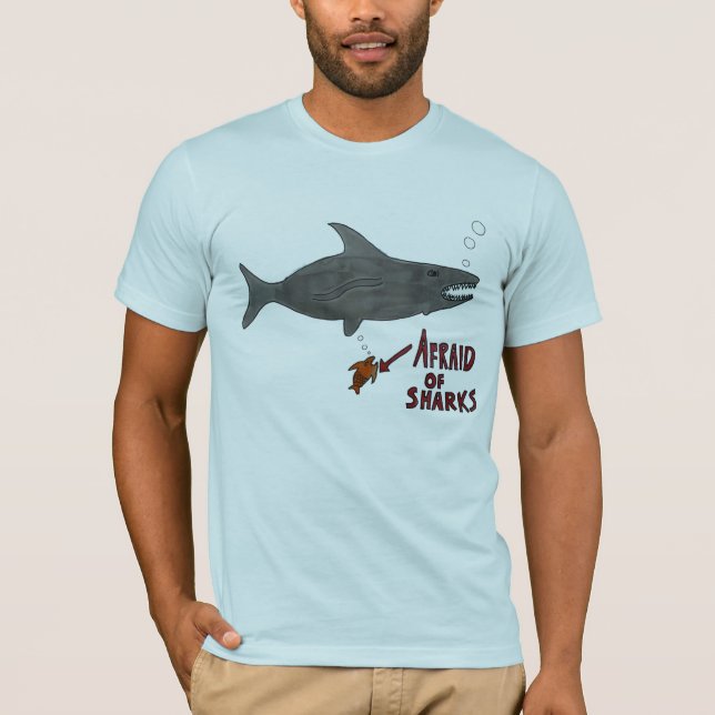 T-shirt Effrayé des requins (Devant)