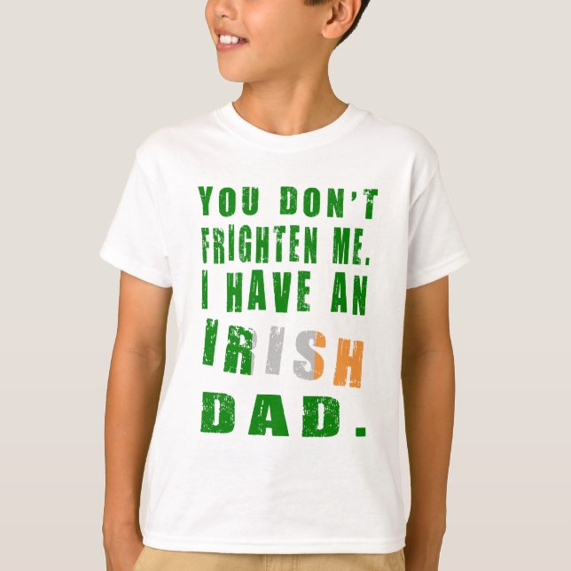 T-shirt Effrayer papa irlandais (Devant)