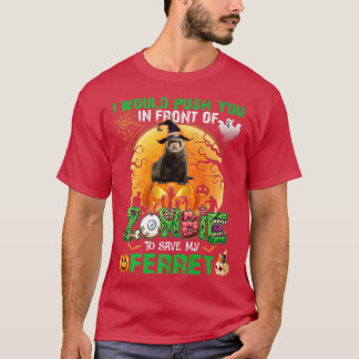 T-shirt Effrayer Vous Pouvez Devant Les Zombies Pour Sauve