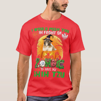 T-shirt Effrayer Vous Pouvez Devant Zombies Pour Sauver Mo