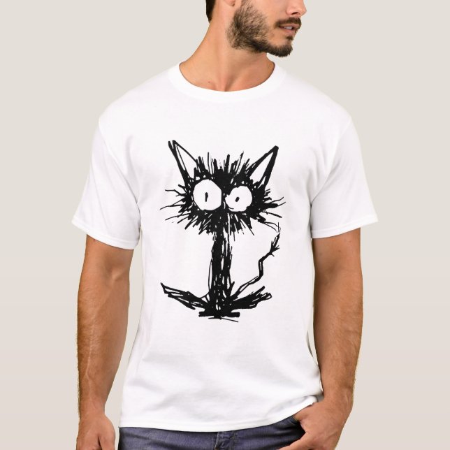 T-shirt Effrayez le chat (Devant)