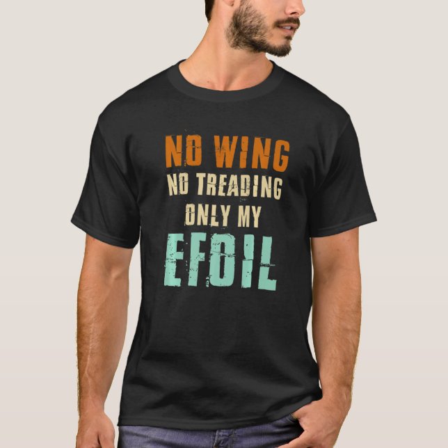 T-shirt Efoil Electrique Surbord Hydrofoil Fil d'aile (Devant)