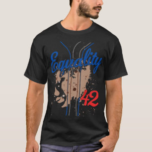 T-shirt Égalité 42 Baseball Numéro 42 Jersey End Racisme