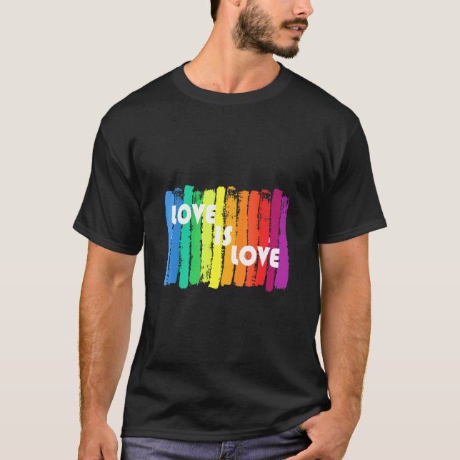 T-shirt Égalité Amour Libre Lgbt Lgbtqi (Devant)