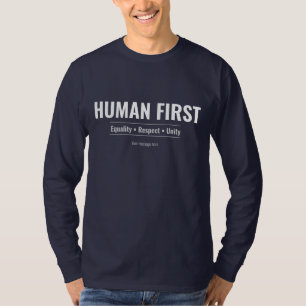T-shirt Égalité de l'Humain d'Abord Respect Unité Minimali