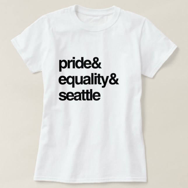T-SHIRT ÉGALITÉ DE SEATTLE ET FIERTÉ - .PNG (Design devant)