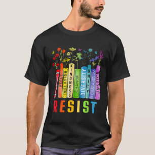 T-shirt Egalité des droits Livre Flower Trump Femmes Droit