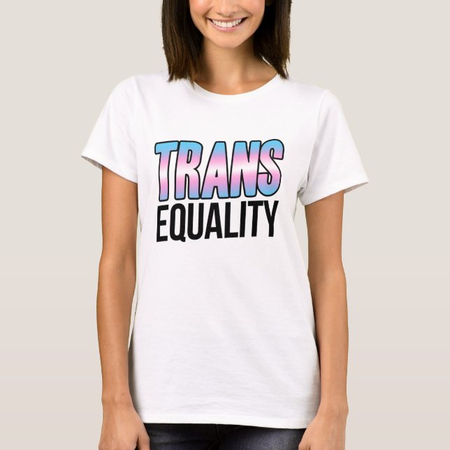 T-shirt Égalité des trans (Devant)