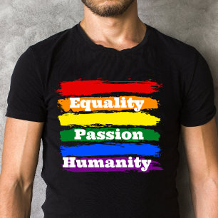 T-shirt Égalité, passionnée, humanité